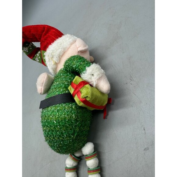 Festive Christmas Elf Plush Decoration With Red & Green Outfit Bells READ - Picture 4 of 7